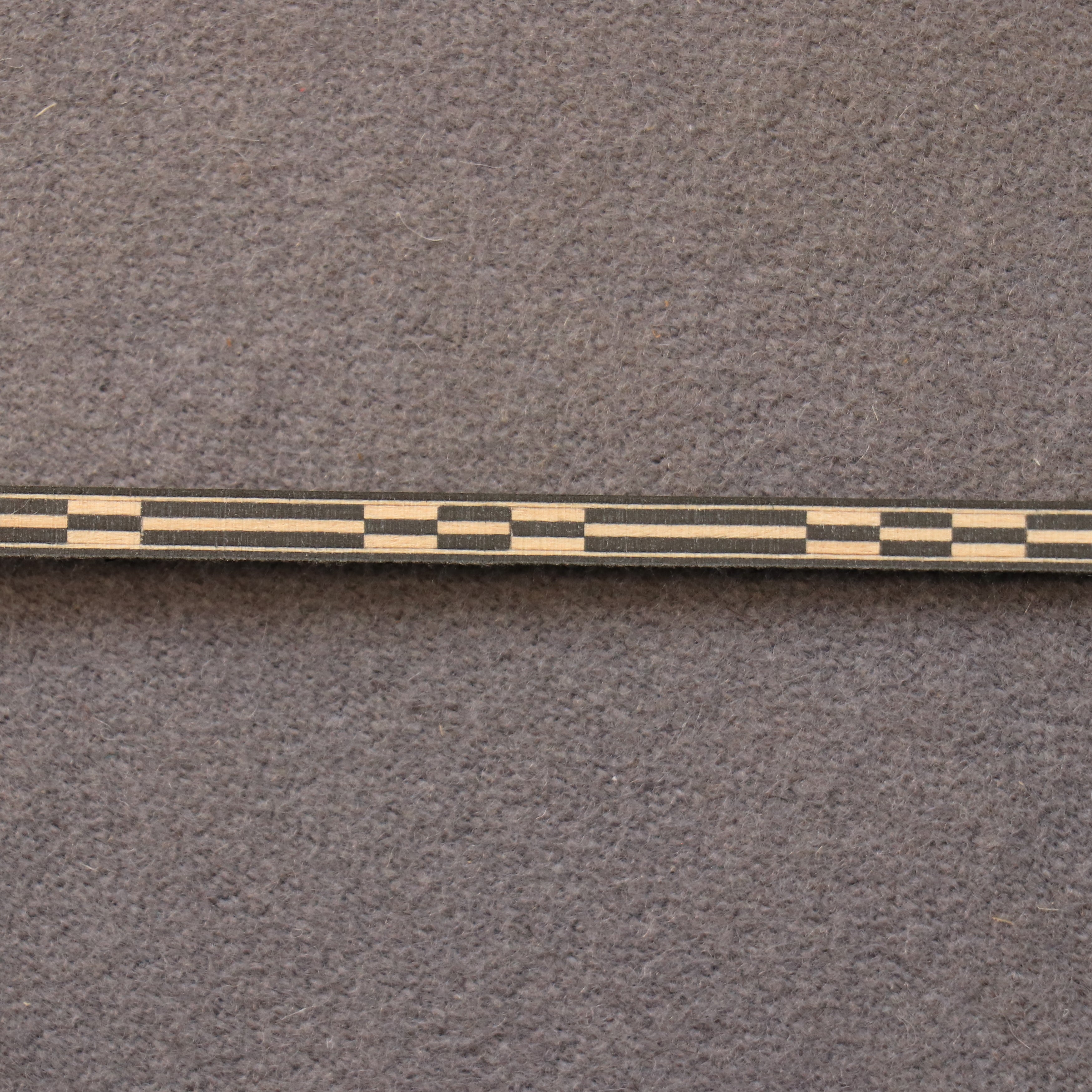 Black / Maple checker pattern backstrip – Gurian Instruments