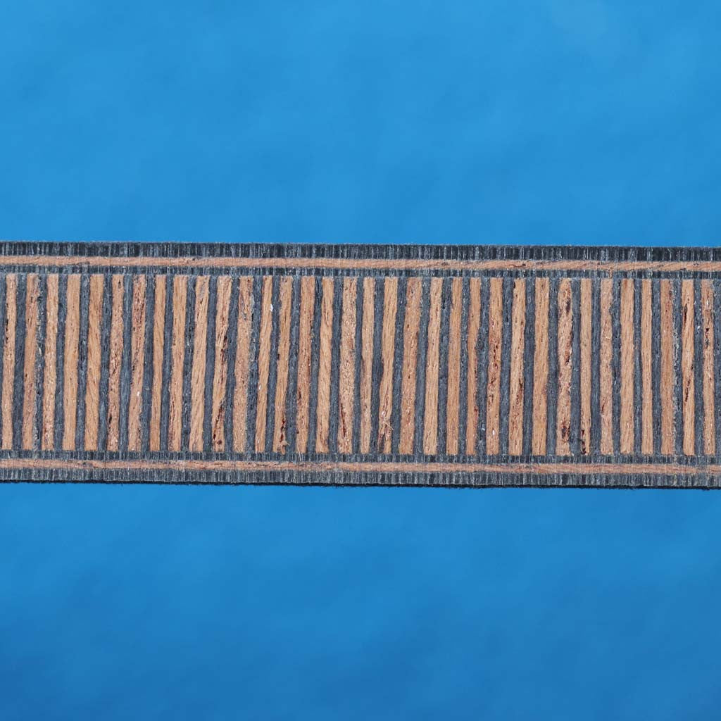 Ladder Pattern, Mahogany/Black Inlay Banding Strip