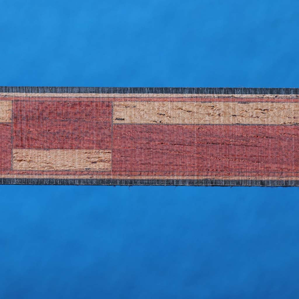 Ladder Pattern, Bloodwood/Mahogany Inlay Banding Strip